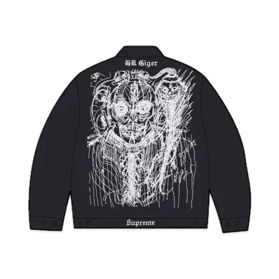Supreme H.R. Giger Embroidered Work Jacket "Black"