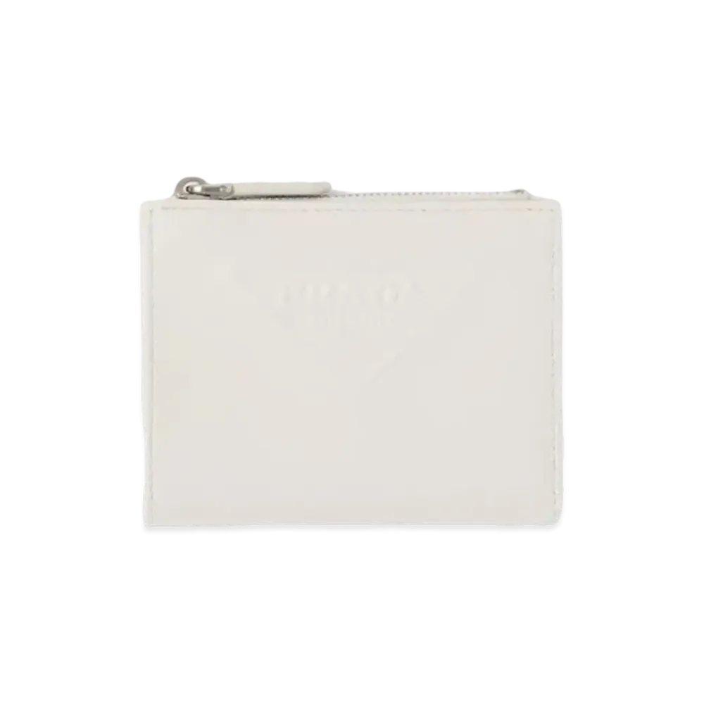 PRADA Small Leather Wallet "White"
