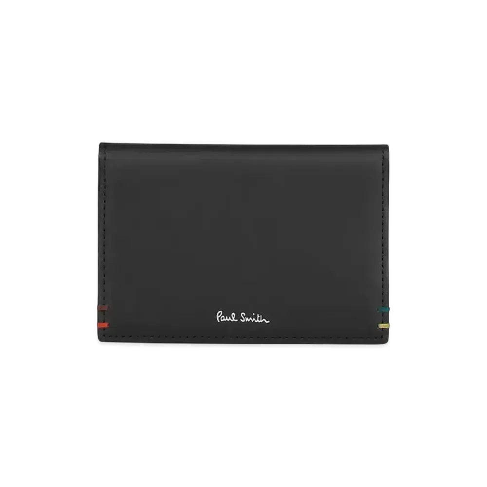 Paul Smith Highlight Stitch Pass Case "Black"