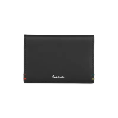 Paul Smith Highlight Stitch Pass Case "Black"