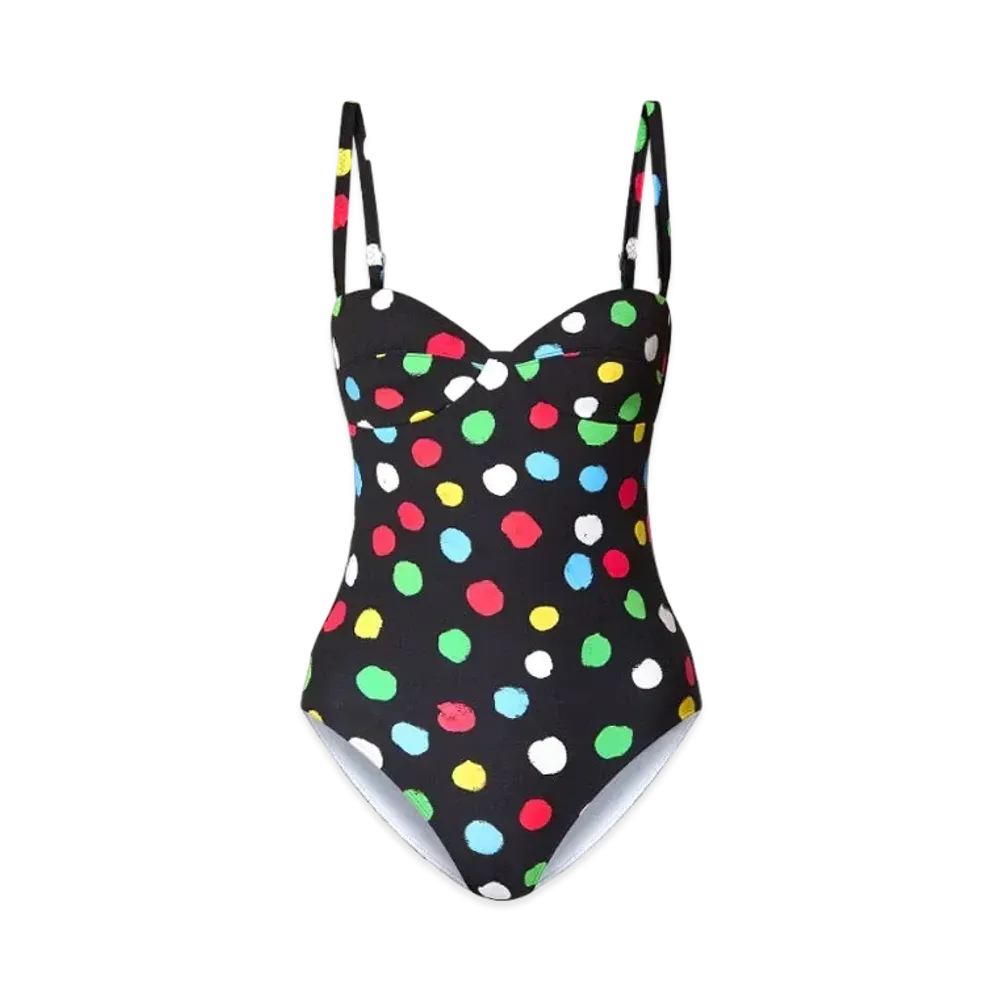 Louis Vuitton x Yayoi Kusama Painted Dots One Piece Swimsuit "Noir"