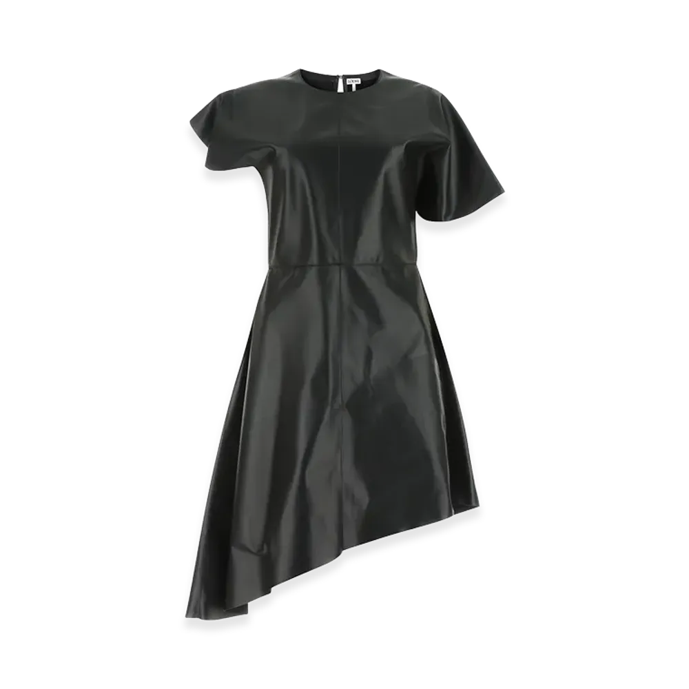 LOEWE Women's Asymmetric Dress "Black"