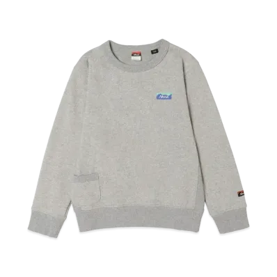 NANGA Eco Hybrid Mini Box Logo Kids Sweatshirt(Kids) "L.Gry"