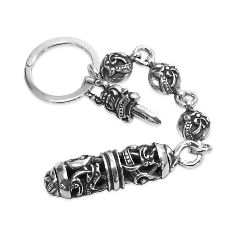 Chrome Hearts Key Ring Celtic Roller "Silver"