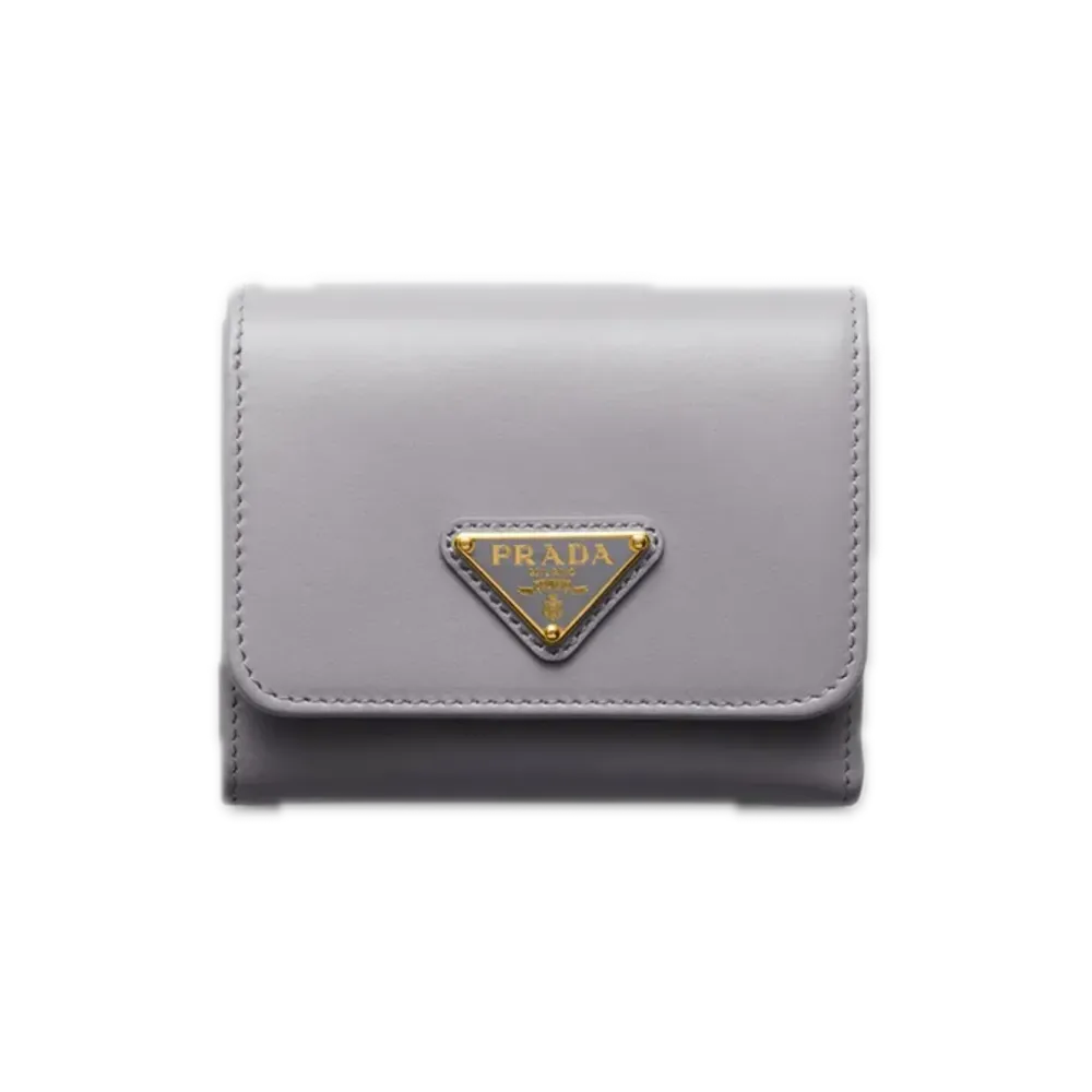 PRADA City Calf Tab Wallet "Pastel Purple"