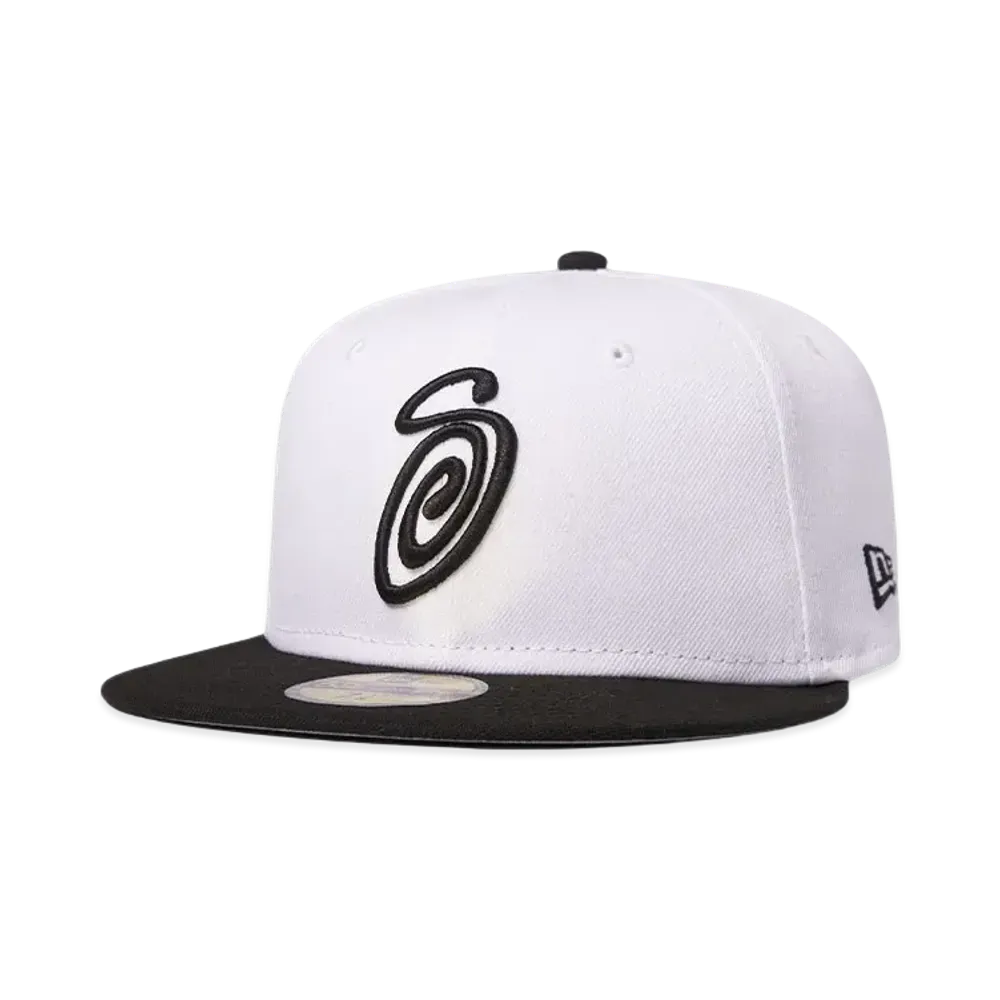 Stussy CURLY S NEW ERA CAP "White"