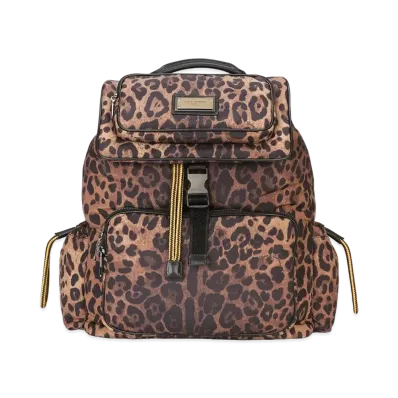 Dolce&Gabbana Sicily Backpack Quilting Nylon Leopard Print "Leopard"
