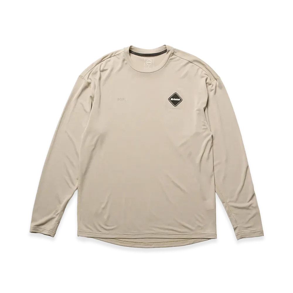 F.C.Real Bristol Polartec L/S Workout Top "Greige"