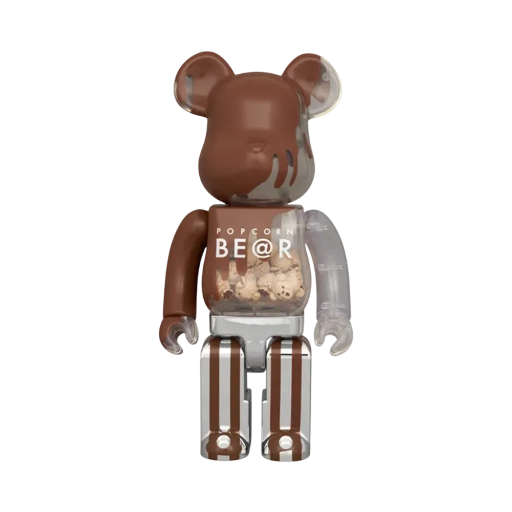 MEDICOM TOY "BEARBRICK" Popcorn Bear Chocolate Ver. 400%