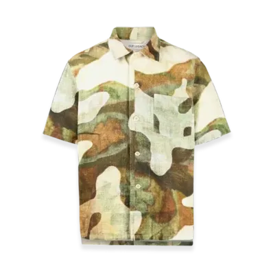 OUR LEGACY Shortsleeve Box Shirt "Camo Print"