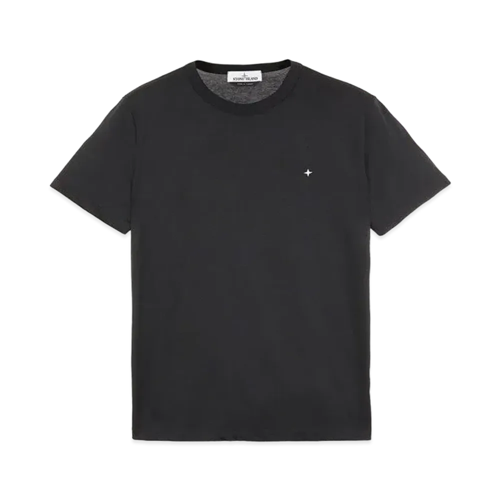 Stone Island 20336 ORGANIC COTTON/ SEAQUAL POLYESTER YARN_SLIM FIT "Black"