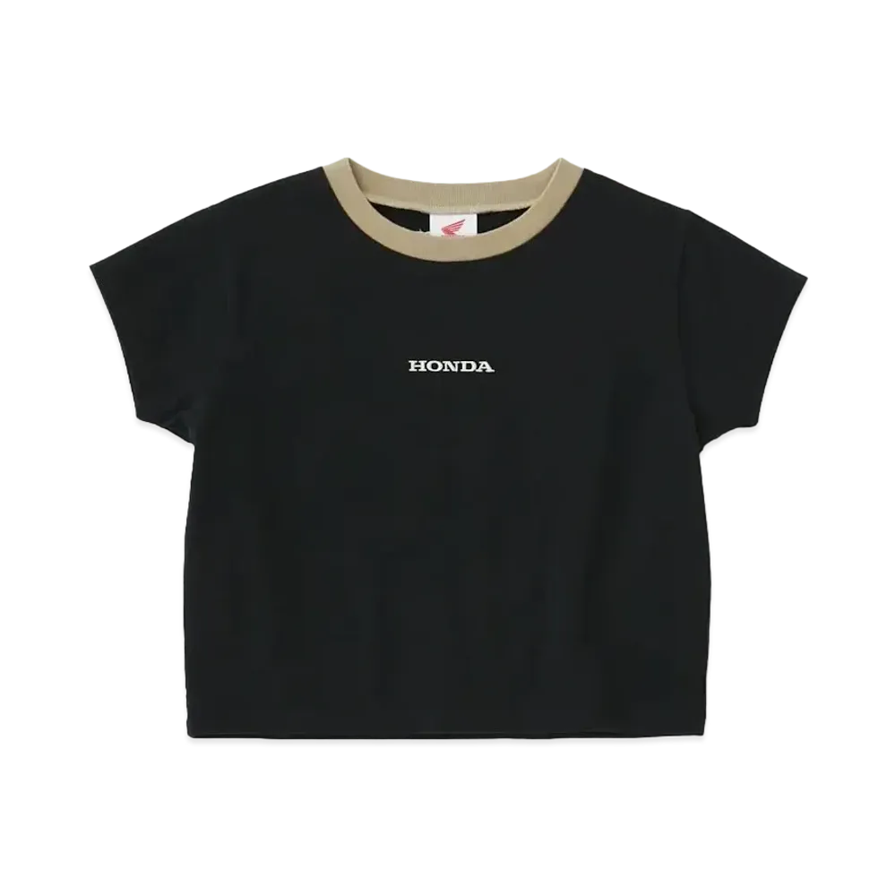 MOUSSY x HONDA Cropped T-shirt "Black"