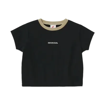 MOUSSY x HONDA Cropped T-shirt "Black"