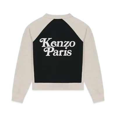 KENZO x VERDY Embroidery Classic Cardigan "Black Grey"