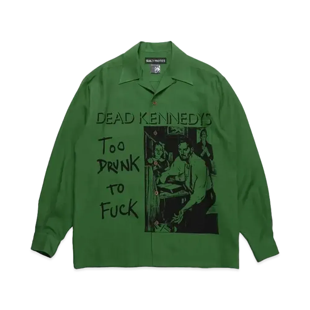 WACKO MARIA x DEAD KENNEDYS / Hawaiian Shirt Type-1 "Green"