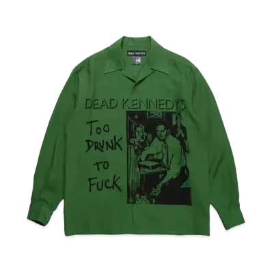 WACKO MARIA x DEAD KENNEDYS / Hawaiian Shirt Type-1 "Green"