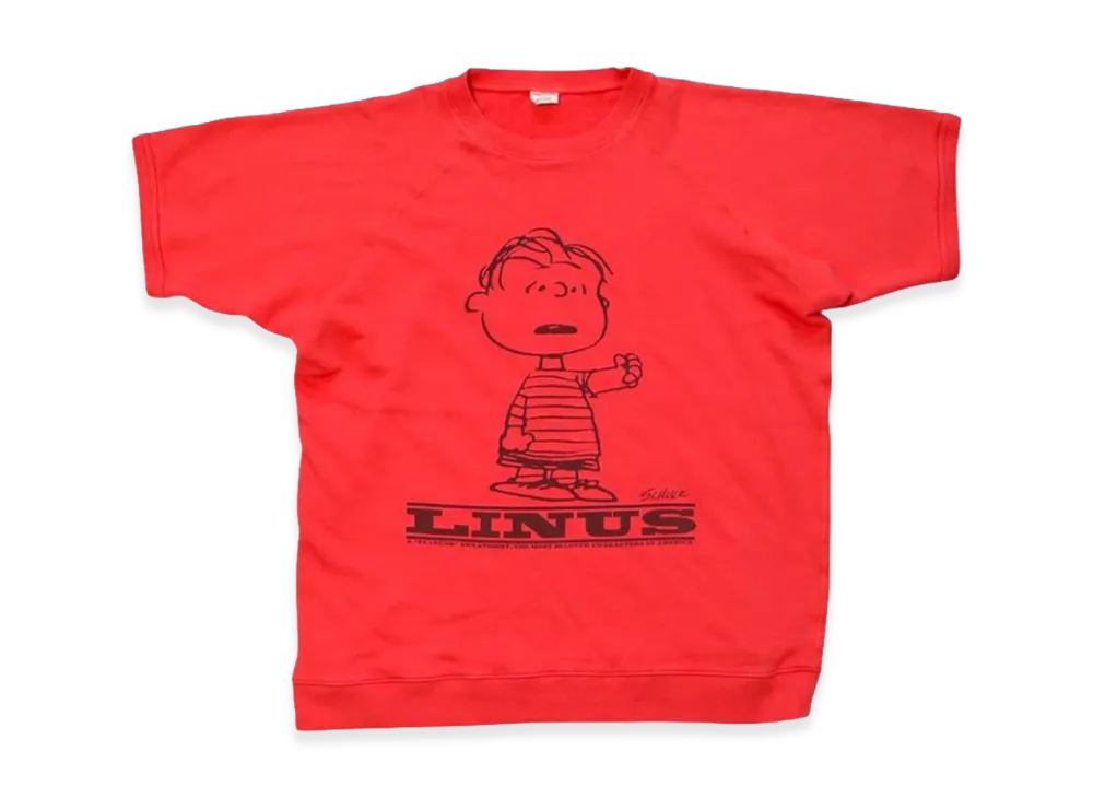 SAPEur x PEANUTS Linus S/S Sweat "Pink"