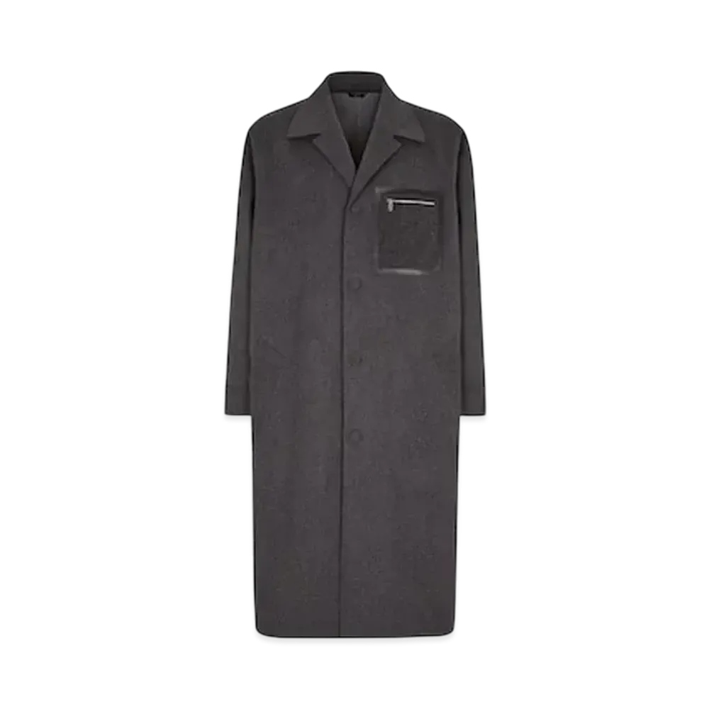 FENDI Men's Coat Cashmere "Gray"