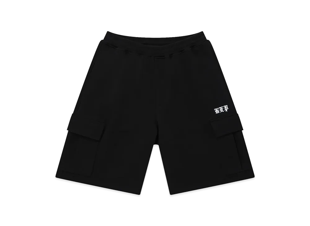 BlackEyePatch 3 Letter OE Sweat Cargo Baggy Shorts "Black"