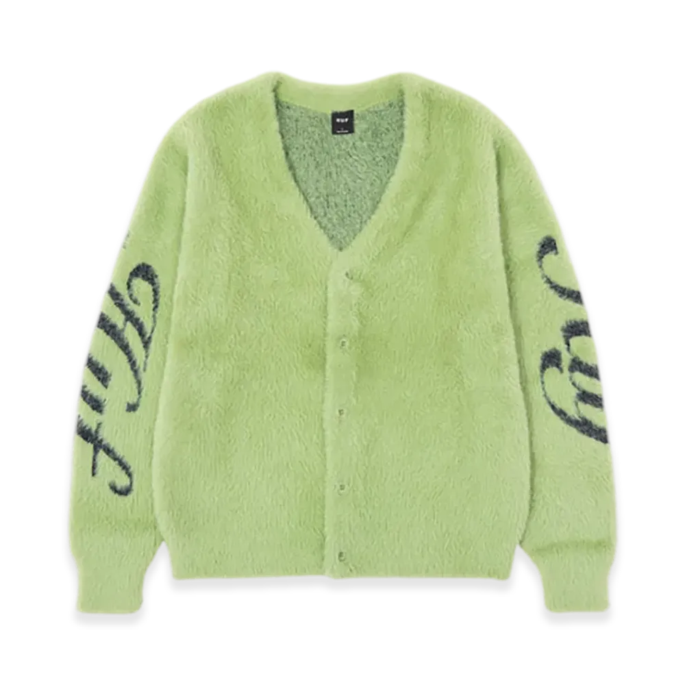 HUF WINTER 25 The Crown Cardigan "Pistachio"