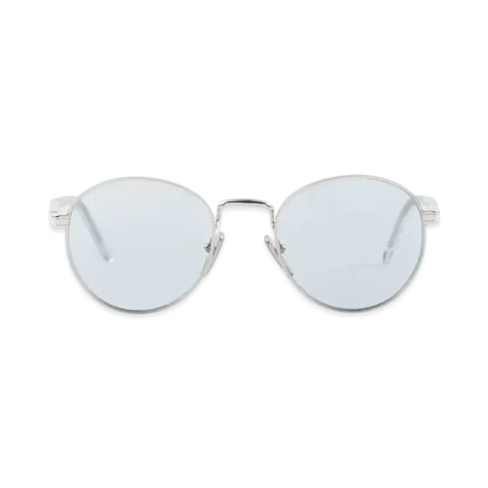PRADA Sunglasses with The Iconic Metal Plaque "Blue"