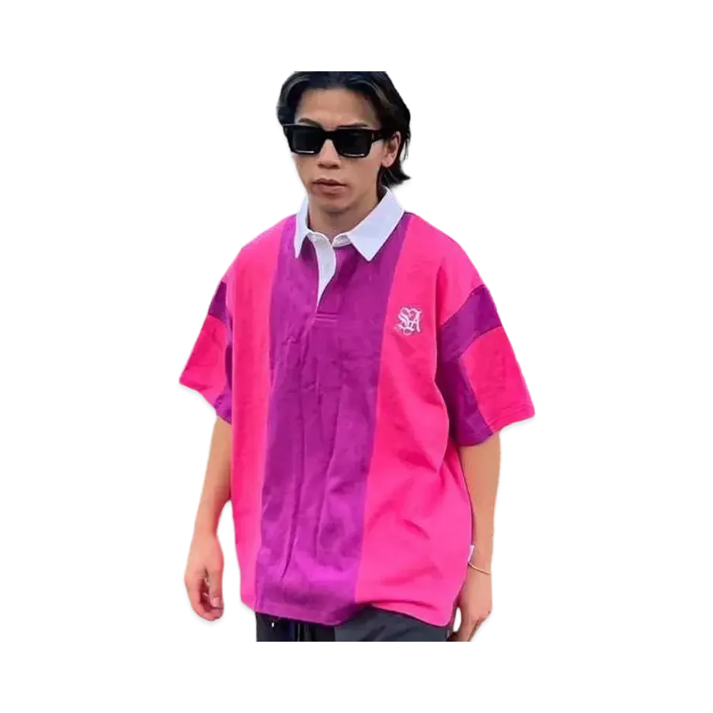 Student Apathy Stripe polo shirts "Purple"