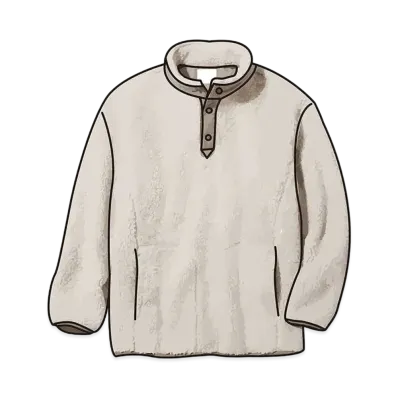 Uniqlo White Mountaineering Fleece Oversize Pullover "Natural"