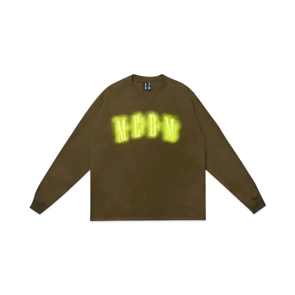 MR. ENJOY DA MONEY Neon Lamp Embroidery Long Sleeves "Brown"