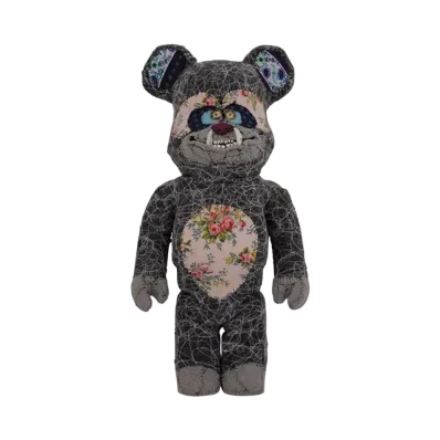 MEDICOM TOY "BEARBRICK" -Anne Valerie Dupond ONE OF KIND- Tangled Web 1000%