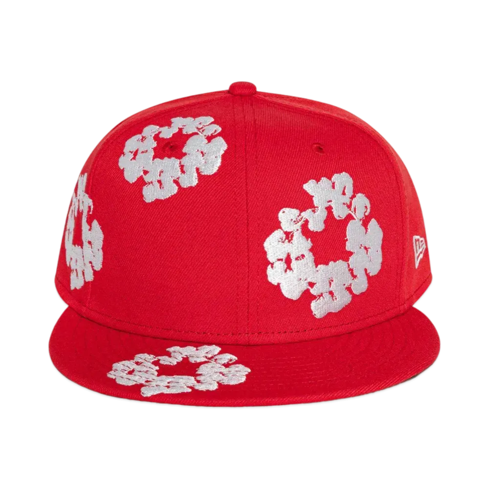 DENIM TEARS x New Era Cotton Wreath 59Fifty "Red"
