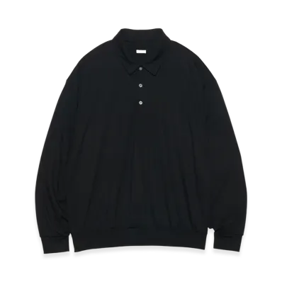 nanamica Wool L/S Polo "Black"