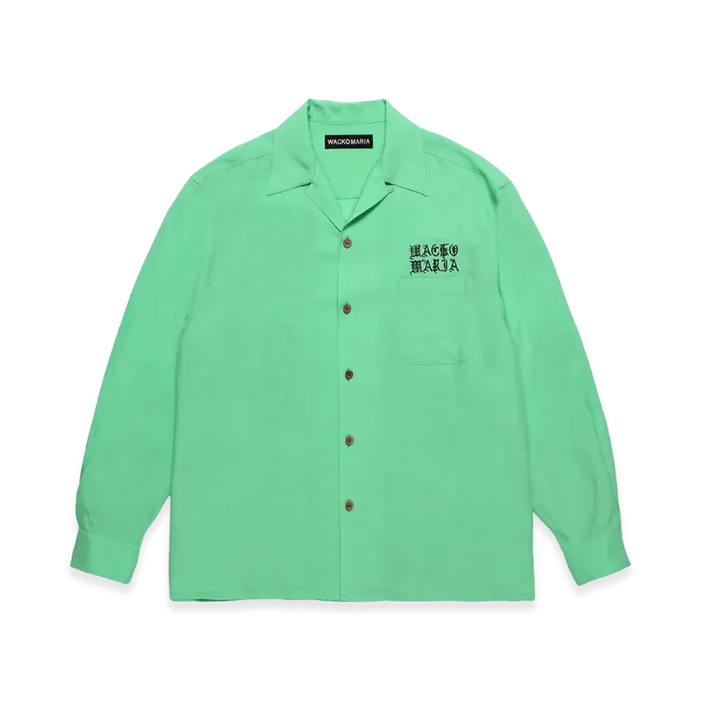 WACKO MARIA 50'S Open Collar Shirt "Green"