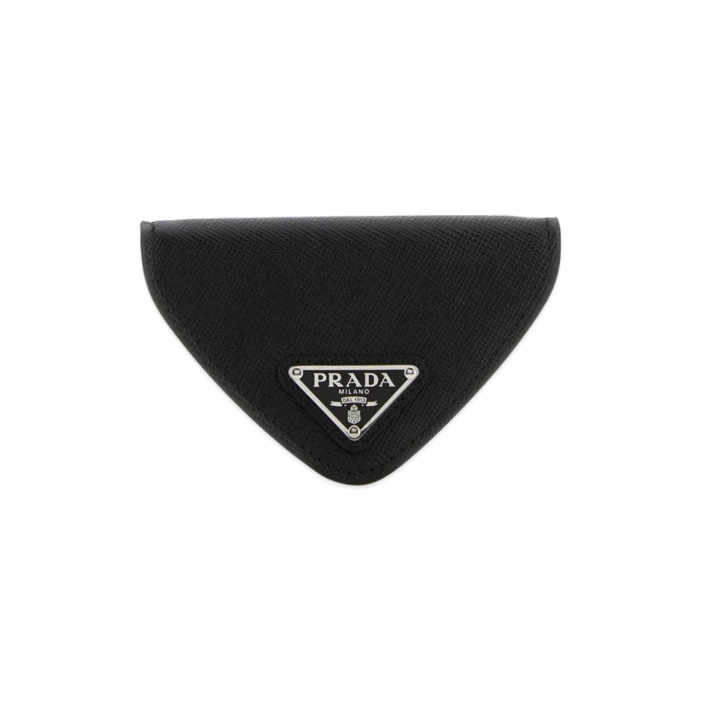 PRADA Leather Coin Purse "Black"