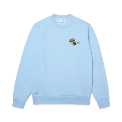 LACOSTE Maid In France Organic Cotton Crew Neck Sweat "Blue"