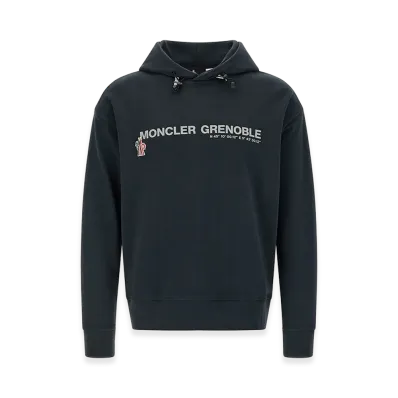 MONCLER Logo Hoodie "Dark Blue"