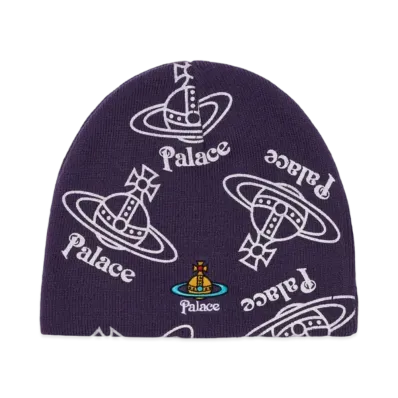 PALACE x Vivienne Westwood Jersey Beanie "Purple"