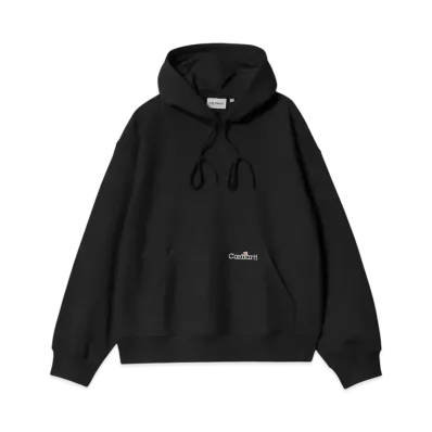 Carhartt WIP Hooded Label Script Sweat "Black"