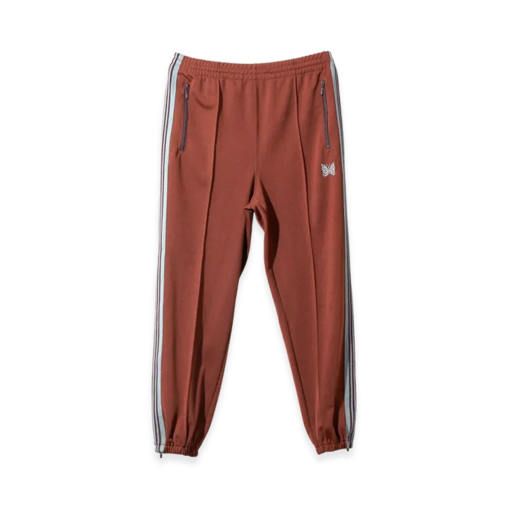 NEEDLES Zipped Track Pant Poly Smooth "Rust"