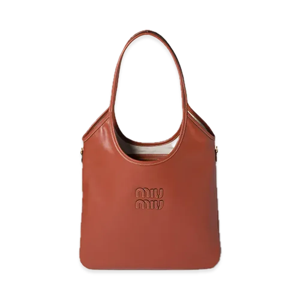 MIU MIU Ivy Denim Bag "Blue/Brown"