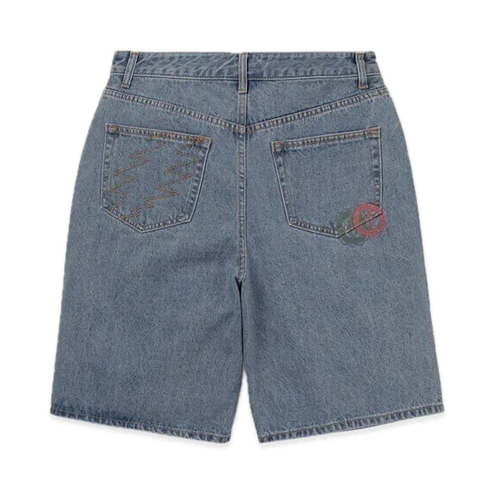 thisisneverthat x Grateful Dead Overlap Lightning Denim Short "Washed Blue"