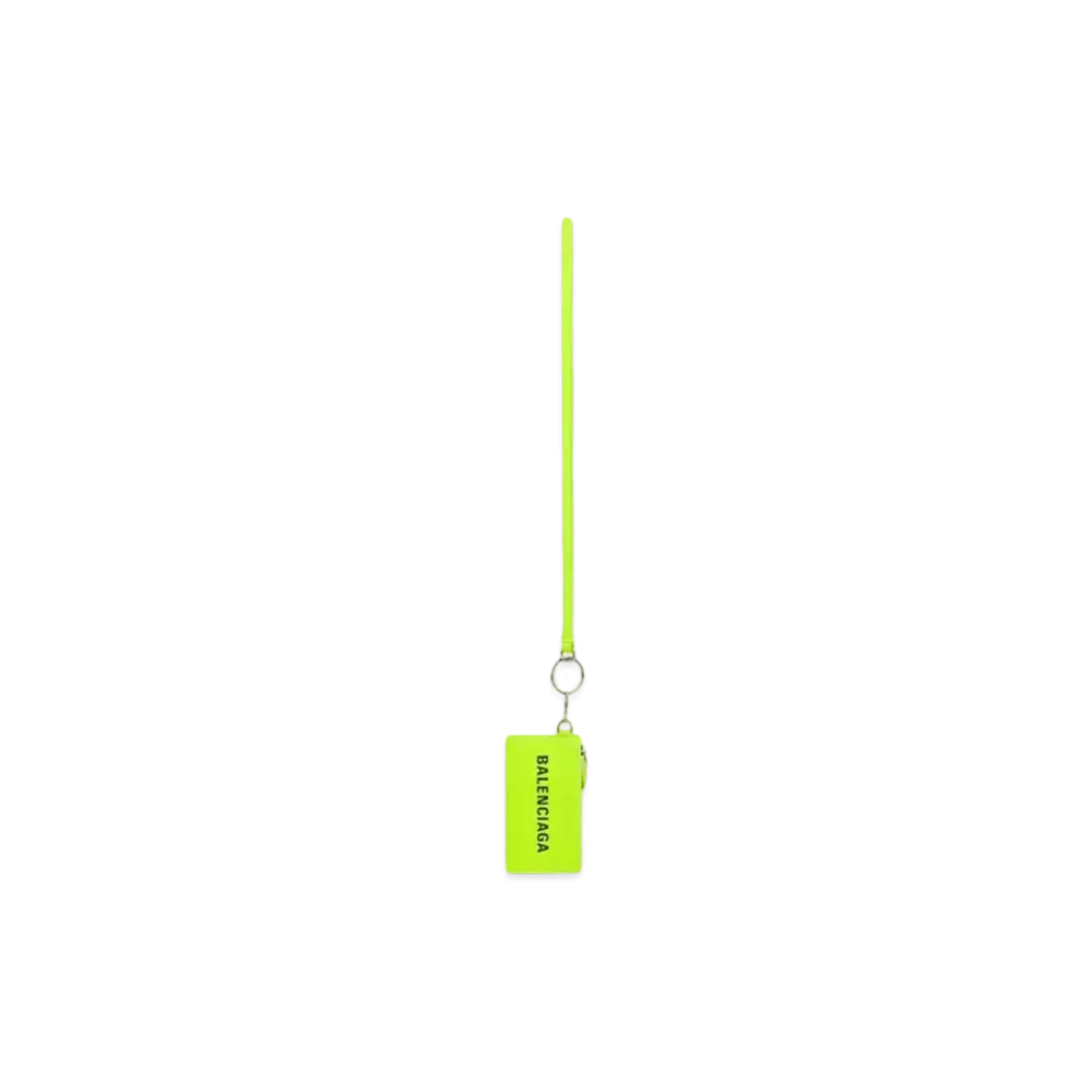 BALENCIAGA Cash Card Case On Keyring "Yellow"