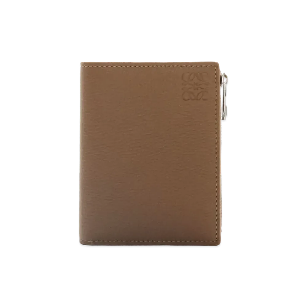 LOEWE Slim Compact Wallet Soft Grain Calf "Winter Brown"