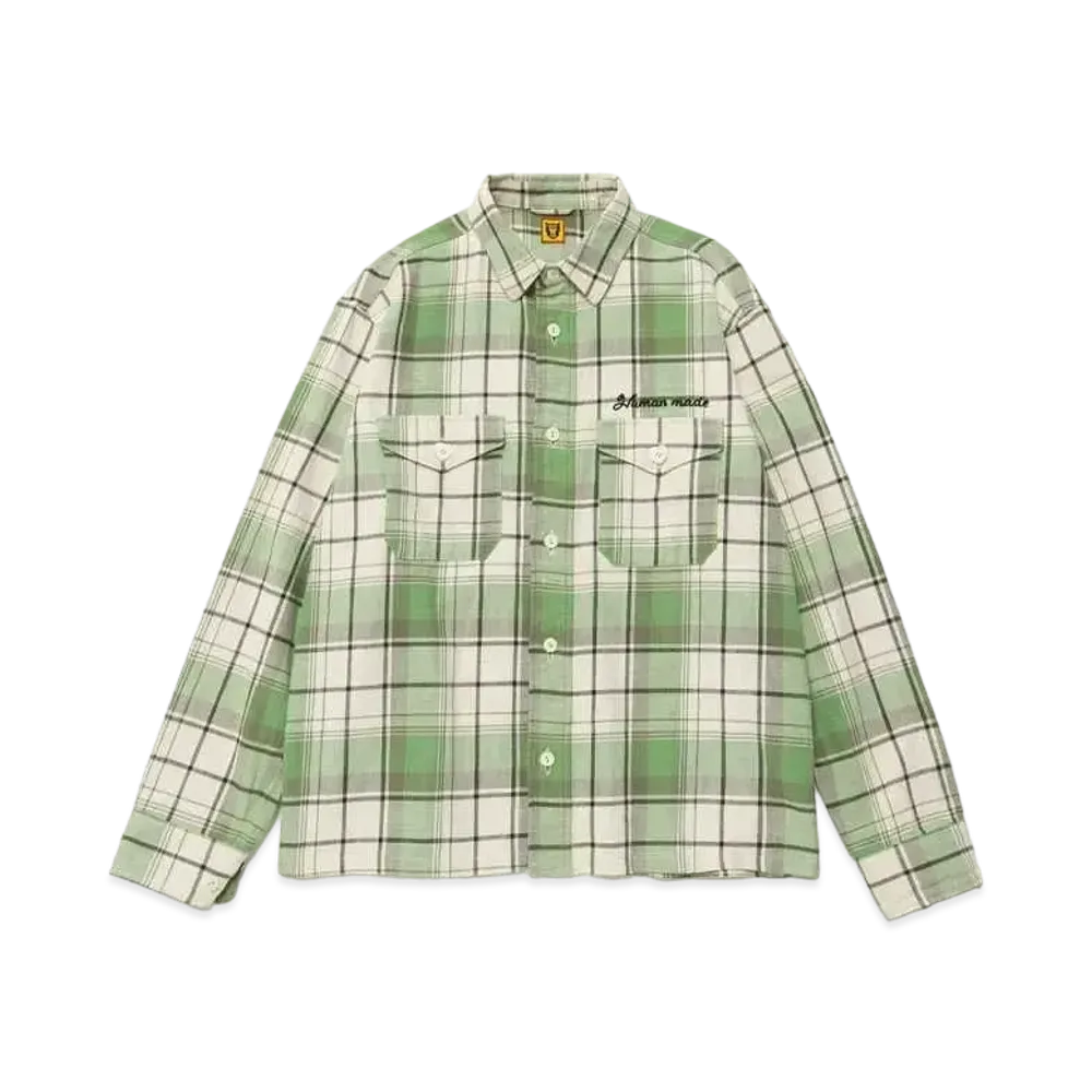 HUMAN MADE Checked Overshirt "Green"