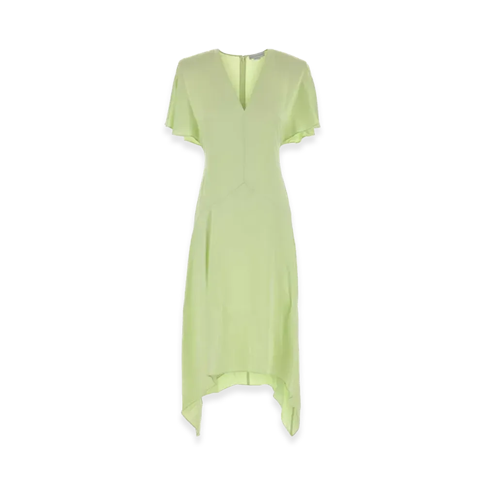 STELLA McCARTNEY Women's Pastel Satin Dress "Green"