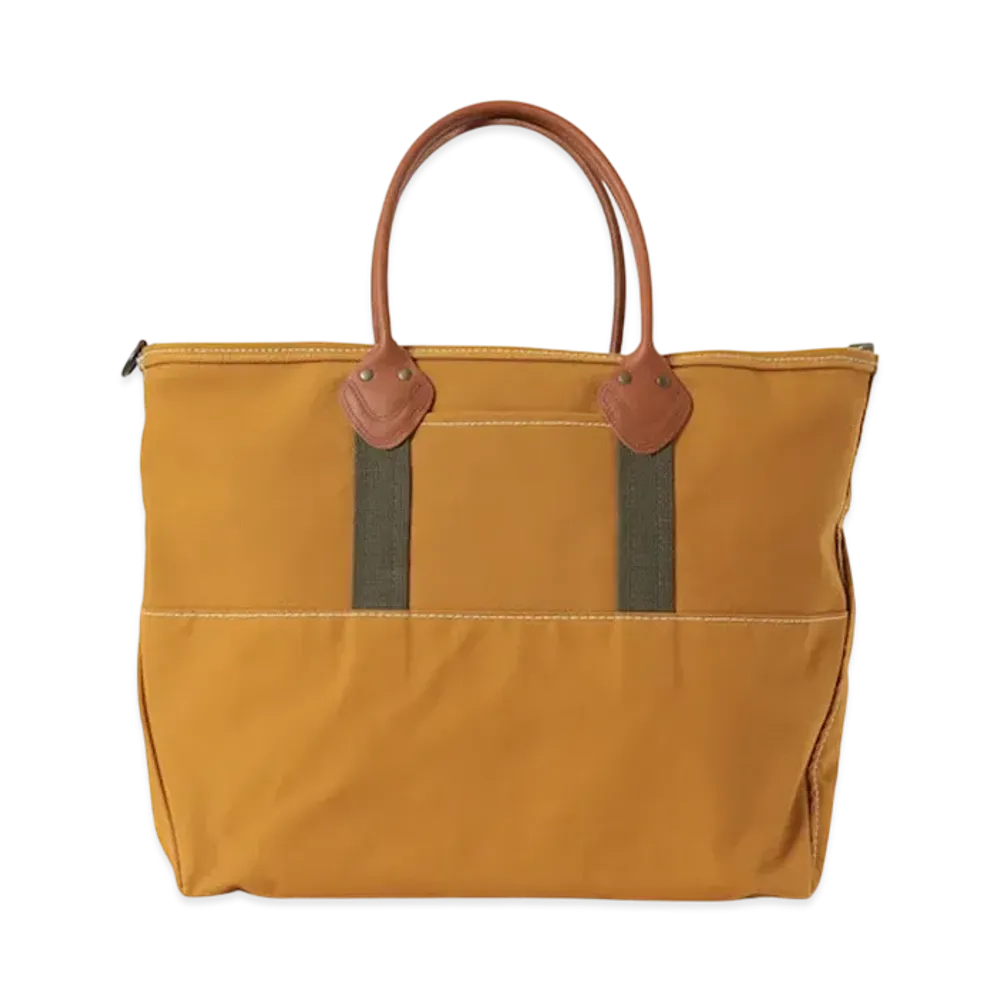 L.L.Bean x BEAMS PLUS Deep Bottom Leather Handle Zip Tote L "Brown"