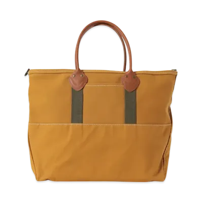 L.L.Bean x BEAMS PLUS Deep Bottom Leather Handle Zip Tote L "Brown"