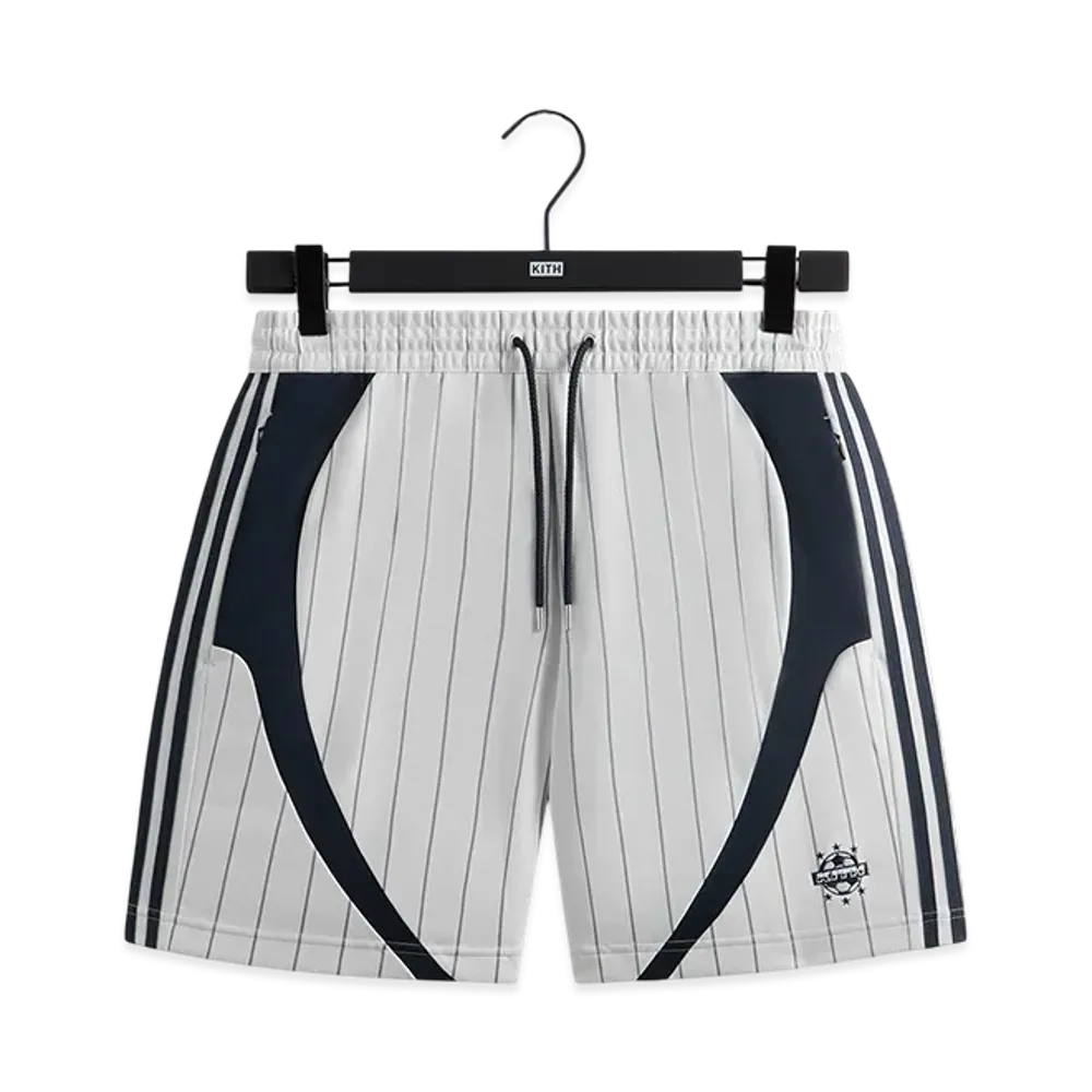 Kith x adidas Football Pinstripe Short "White"