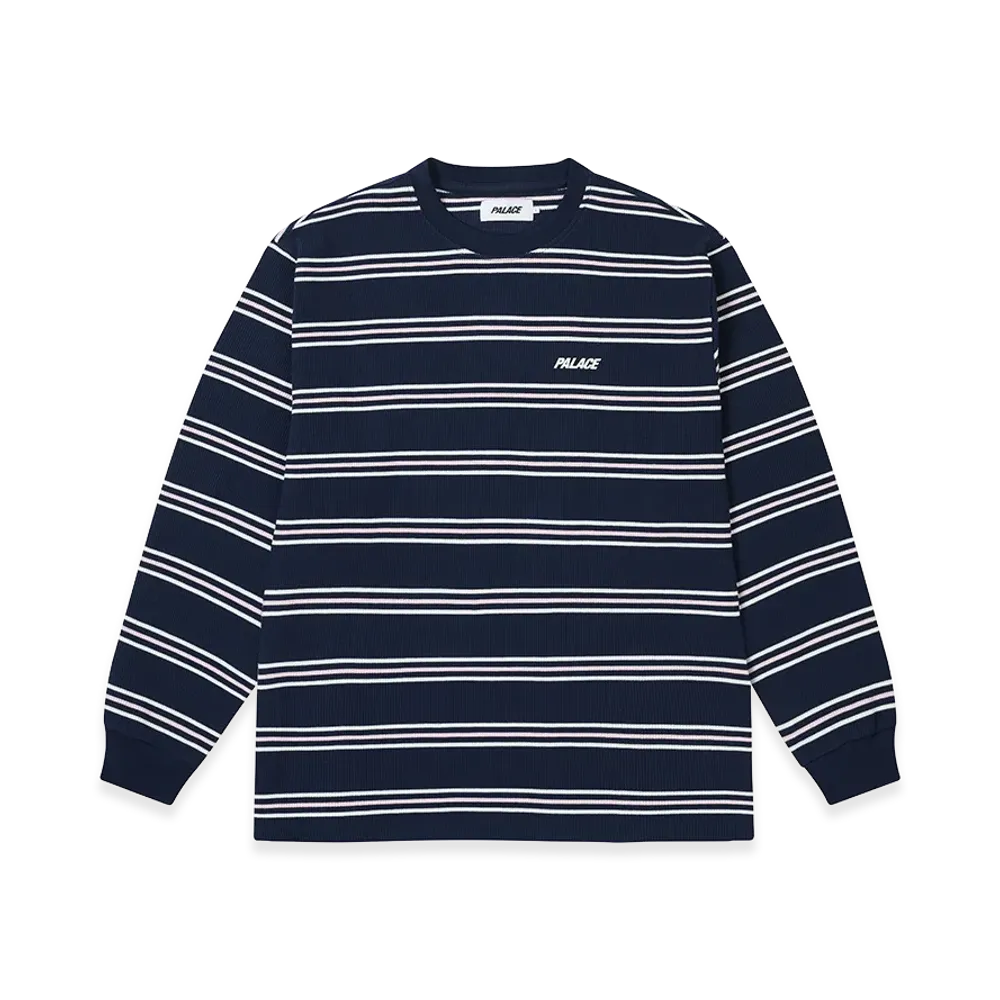 PALACE Trio Stripe Longsleeve "Navy"