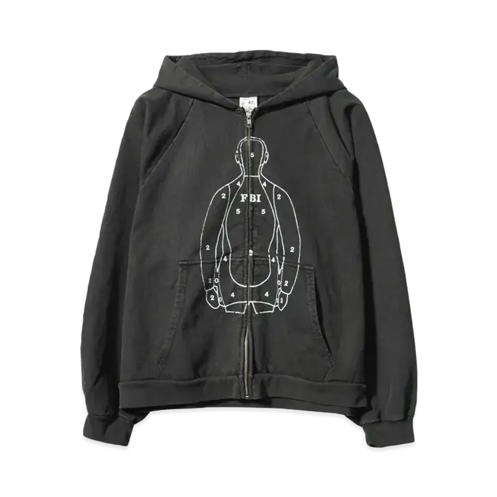 Basketcase PRACTICE, zip hoodie "VINTAGE BLACK"