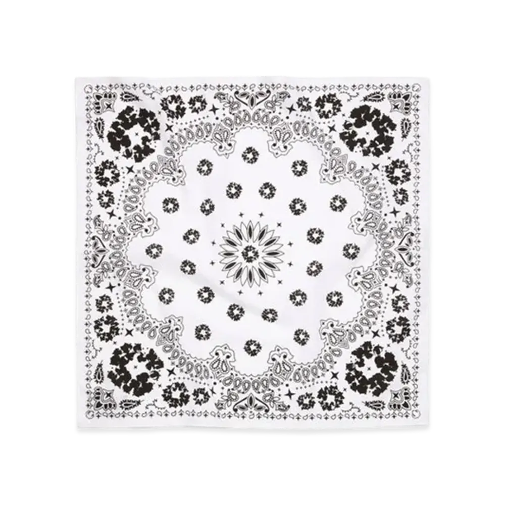 DENIM TEARS Cotton Wreath Paisley Bandana "White"
